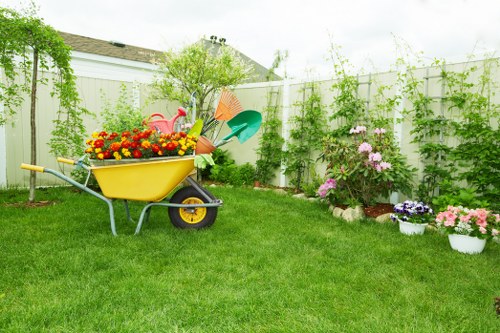 Overgrown garden clearance in Keston with removed green waste