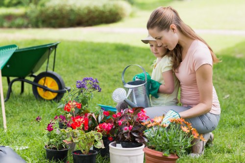 Seasonal garden maintenance work in Keston