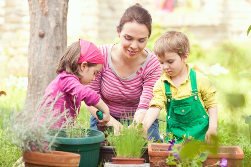 Scene representing a professional response to a gardening issue